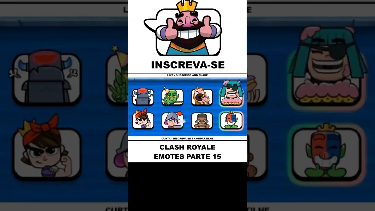 TODOS OS EMOTES - CLASH ROYALE PARTE 15