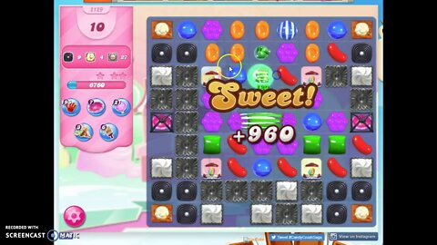 Candy Crush Level 2129 Audio Talkthrough, 3 Stars 0 Boosters