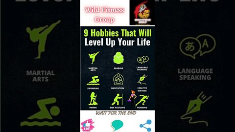 🔥9 hobbies that will level up your life🔥#shorts🔥#wildfitnessgroup🔥1 August 2022🔥