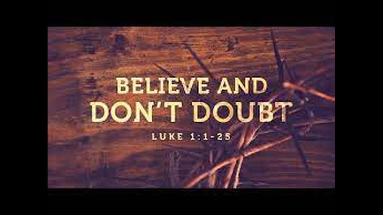 Luke 1:1-25 Sunday Sermon (12-3-23) Pastor Greg Tyra