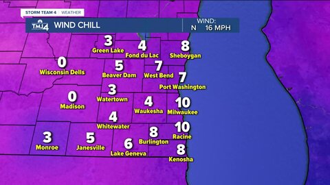 Windy and cold Thursday night