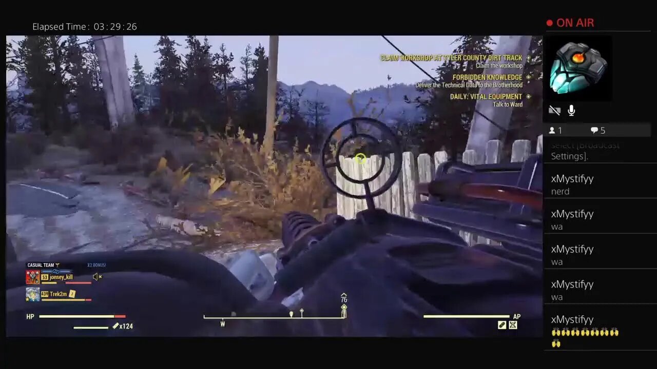 Welcome to Fallout 76 never backing Down Never Giving up day 911
