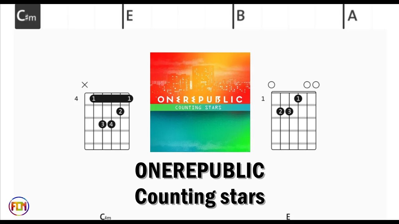 ONEREPUBLIC Counting stars - (Chords & Lyrics like a Karaoke) HD