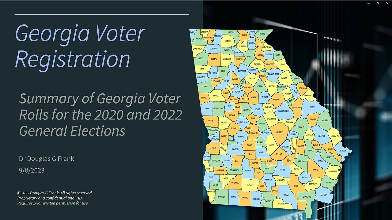 Georgia Voter Registration 2020 and 2022