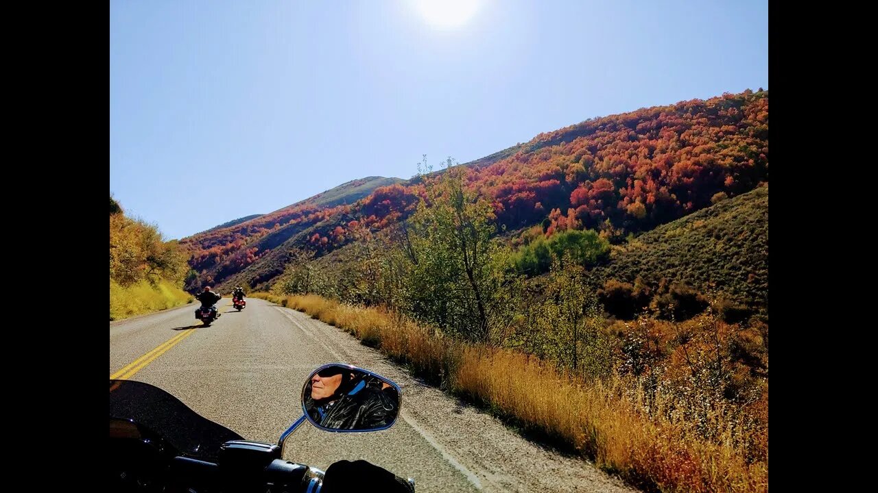 Beautiful Autumn Colors In Idaho; fall Harley motorcycle rides.