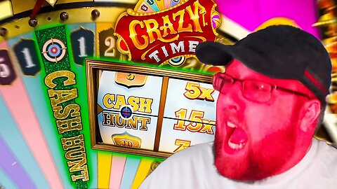 15X TOP SLOT CASH HUNT BAIT ON CRAZY TIME! *RAGE* (I BROKE MY HEADSET)