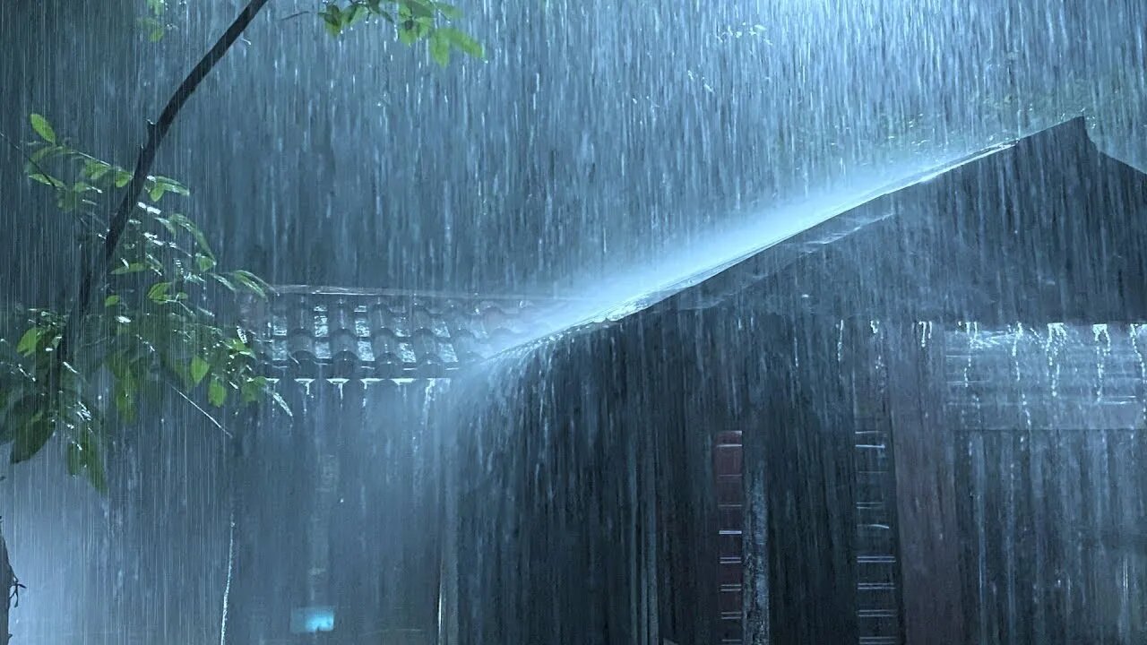 🔴Relaxing Rain Sounds With A Gentle Thunderstorm | Sleep FAST, Beat Insomnia, Study, Reduce Stress