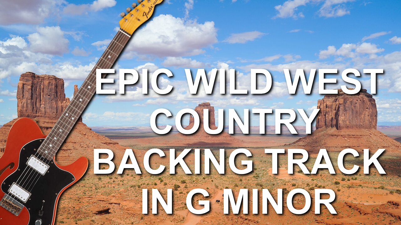 Epic Wild West Country Guitar Backing Track In G Minor