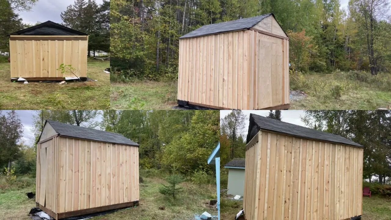 Quick Solar Powered Utility Shed Build in advance of my Two A-frame build twoaframes.com #twoaframes