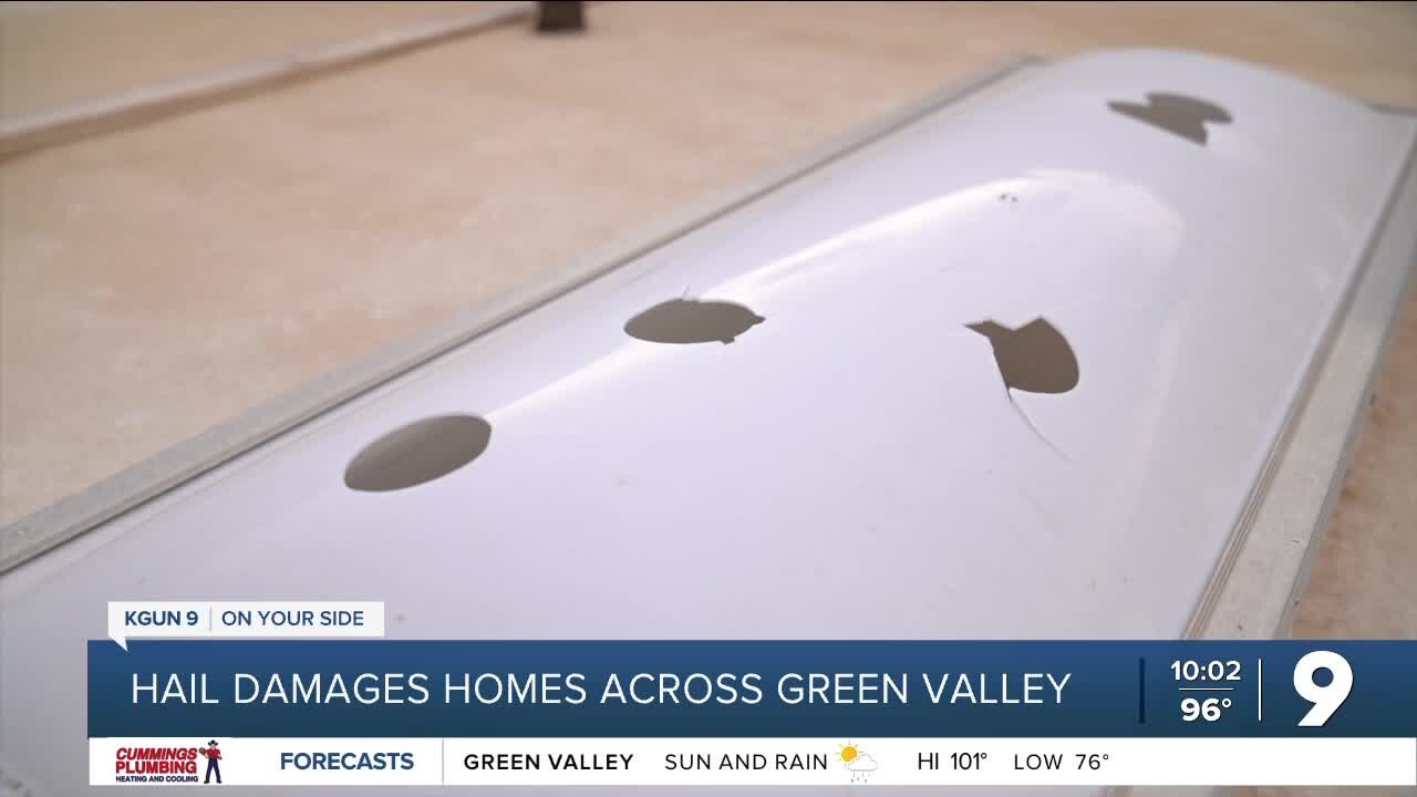 Green Valley begins clean up after hail storms sweep through the area