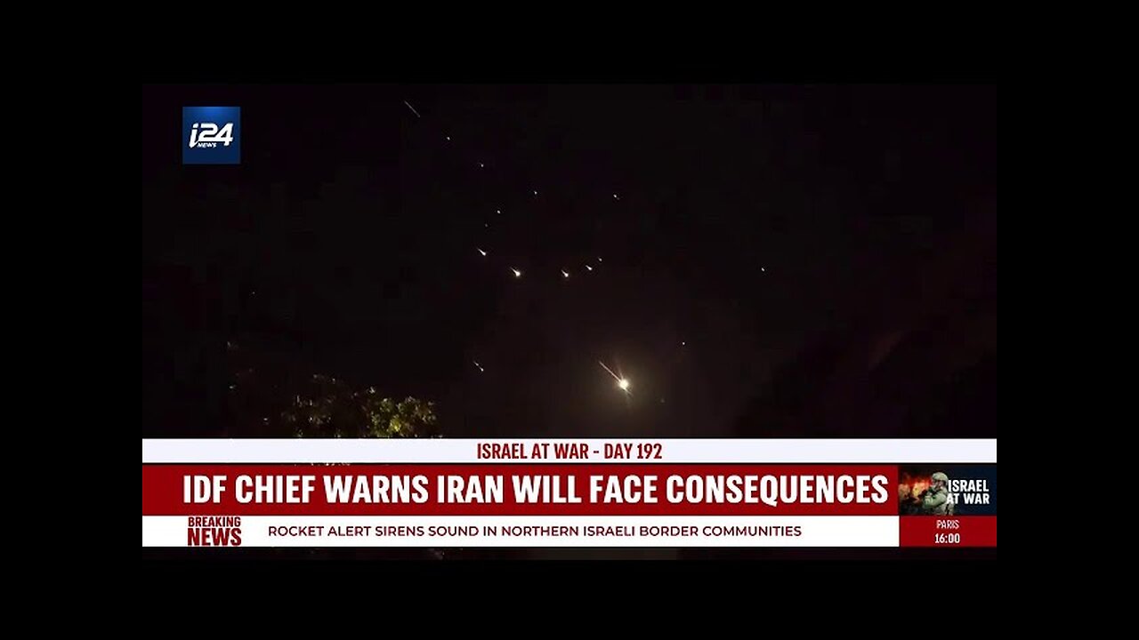 What type of response to Iran's large-scale attack is on the table for Israel?