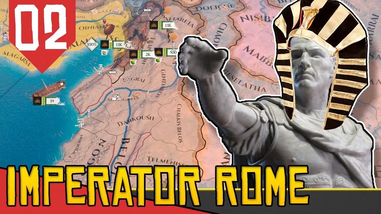 Avançando na TERRA SANTA de Alexandre - Imperator Rome Egito #02 [Gameplay PT-BR]