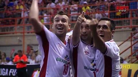 Os Gols do Jogo | Brasil Kirin 3 x 1 Jaraguá | Liga Futsal | 18-11-2014