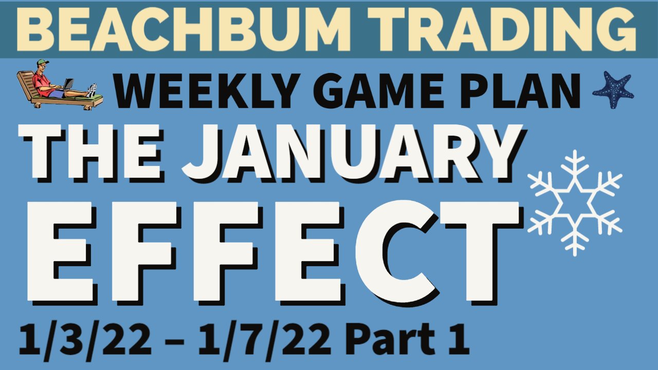 [Make Money] from [The January Effect] | [Weekly Game Plan] for 1/3 – 1/7/2022 | Part 1