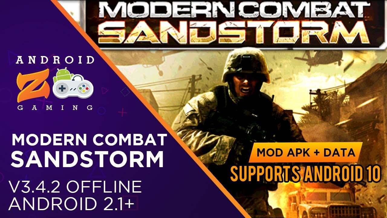 Modern Combat: Sandstorm - Android Gameplay (OFFLINE) (With Link) 188MB+