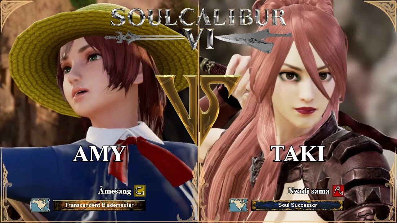 Amy (Amesang) VS Taki (Nzadi sama) (SoulCalibur VI — Xbox One Ranked)