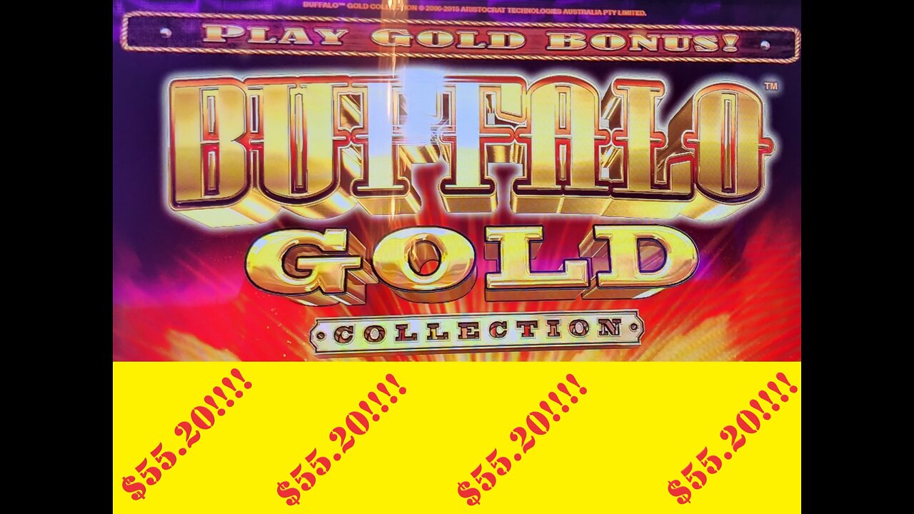 $55.20 win on Buffalo Gold Collection at Easy Street Casino in Central City, Colorado