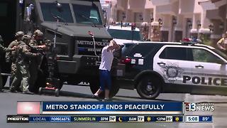 Man in custody after barricade situation