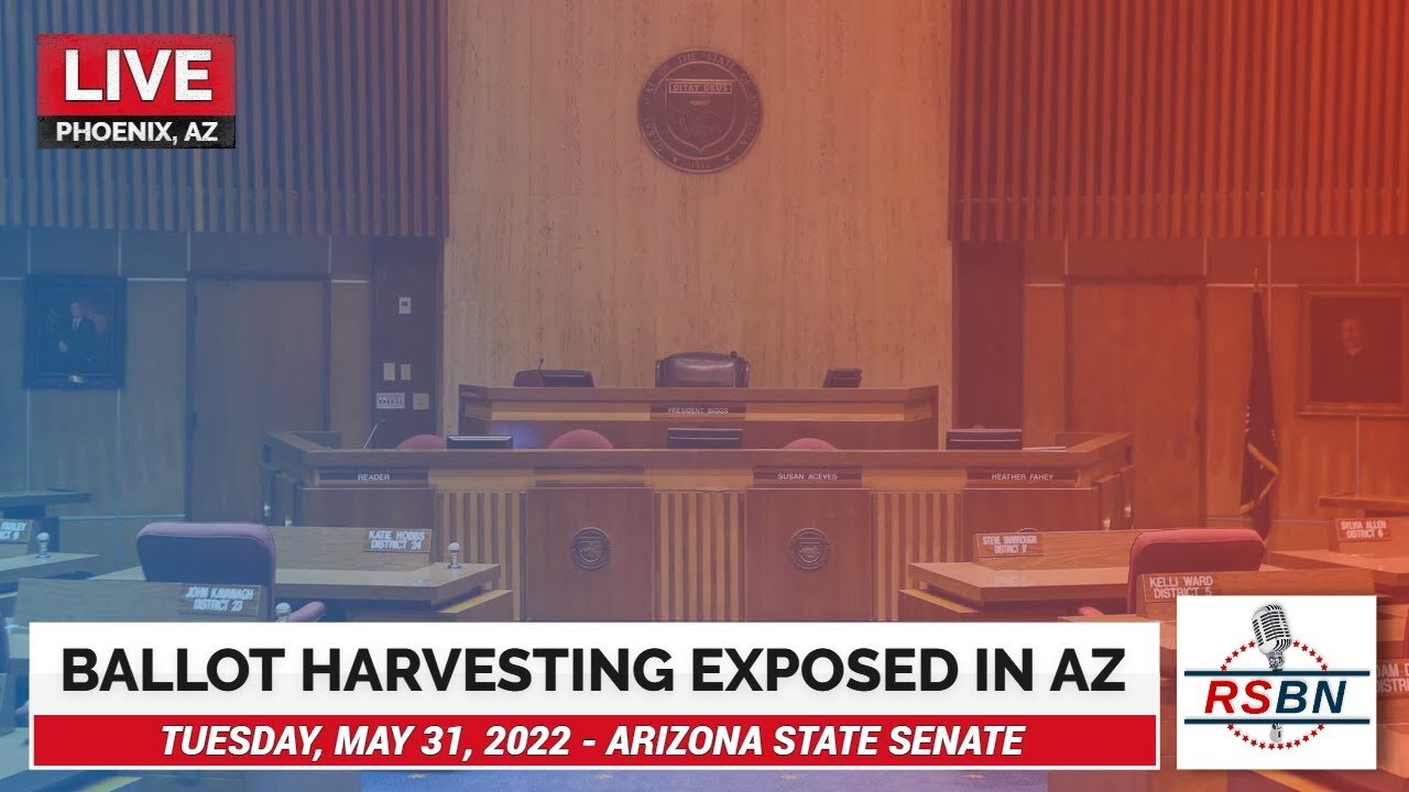 Arizona State Senate Reviews 'True The Vote' Presentation on Ballot Harvesting 5/31/22