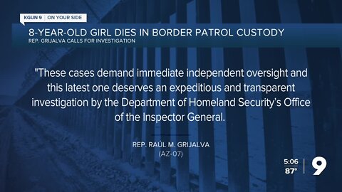 8-year-old girl dies in Border Patrol custody