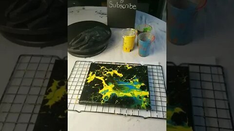 Pouring to Skrillex Part 3 (Finished Product) - Abstract Art