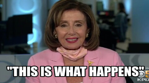 Pelosi on Taliban using US Military equipment: ”This is what happens when you withdraw’