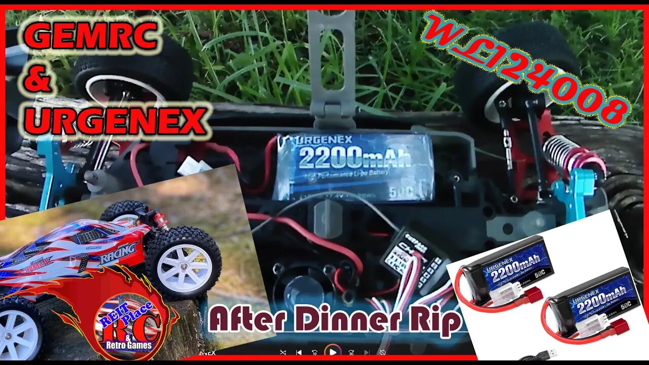 After Dinner RIP - Track Time - wltoys 124008 - TESTING - Breakage - GEMRC & URGENEX