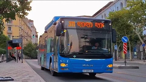 Tbilisi Buses, 2023 [60fps] + Modernized Bus Infrastructure.