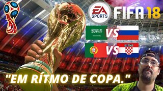 FIFA WORLD CUP 2018 (XBOX ONE) FIFA 18 - GAMEPLAY / Arábia Saudita vs Rússia : Portugal vs Croácia