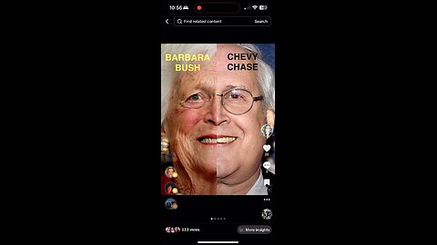 Chevy Chase is Barbara Bush