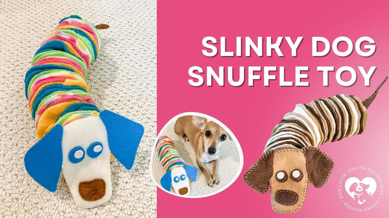 DIY Slinky Dog Snuffle Toy