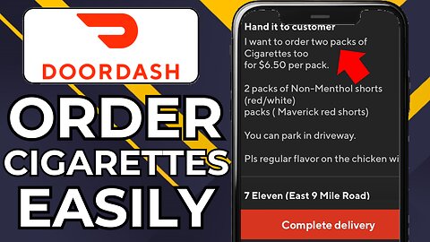 HOW TO ORDER CIGARETTES ON DOORDASH