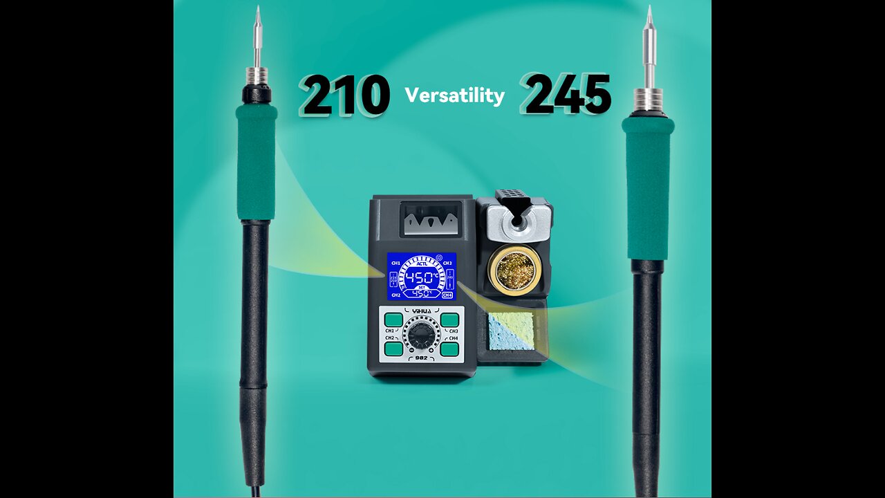 YIHUA 982 Repaid Heating Soldering Iron Staion Compatibled Handle Electronic Welding Rework Station