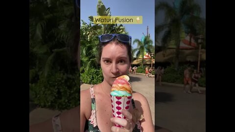 Volcano Bay ICE CREAM Waturi Fusion 🍦 #shorts #volcanobay #waturifusion #uoap #universalicecream 🍦