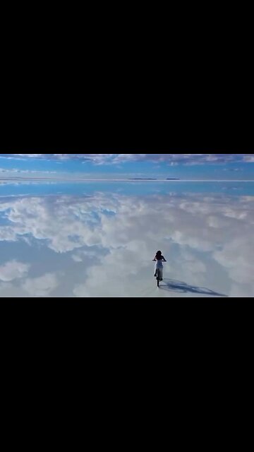 Salar de Uyuni, Bolivia; the world’s largest salt flats, also known as “The Mirror of God.”