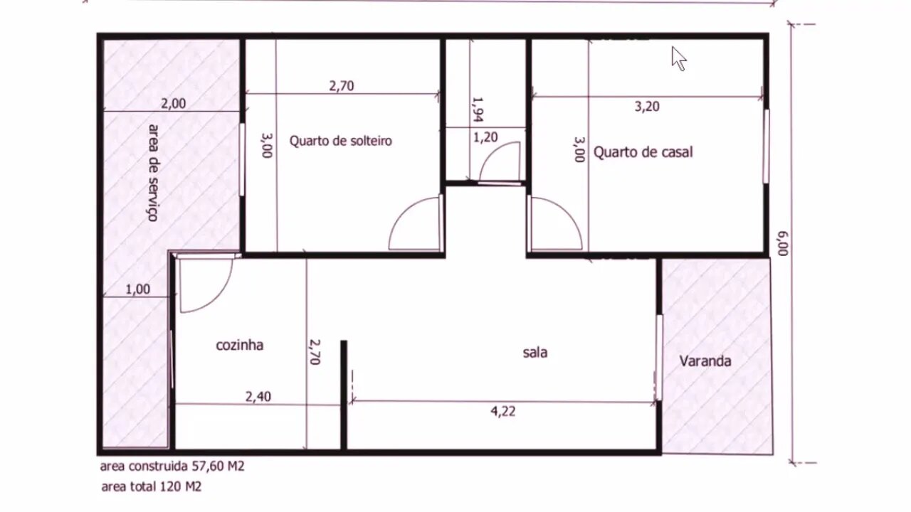 planta baixa 9x6