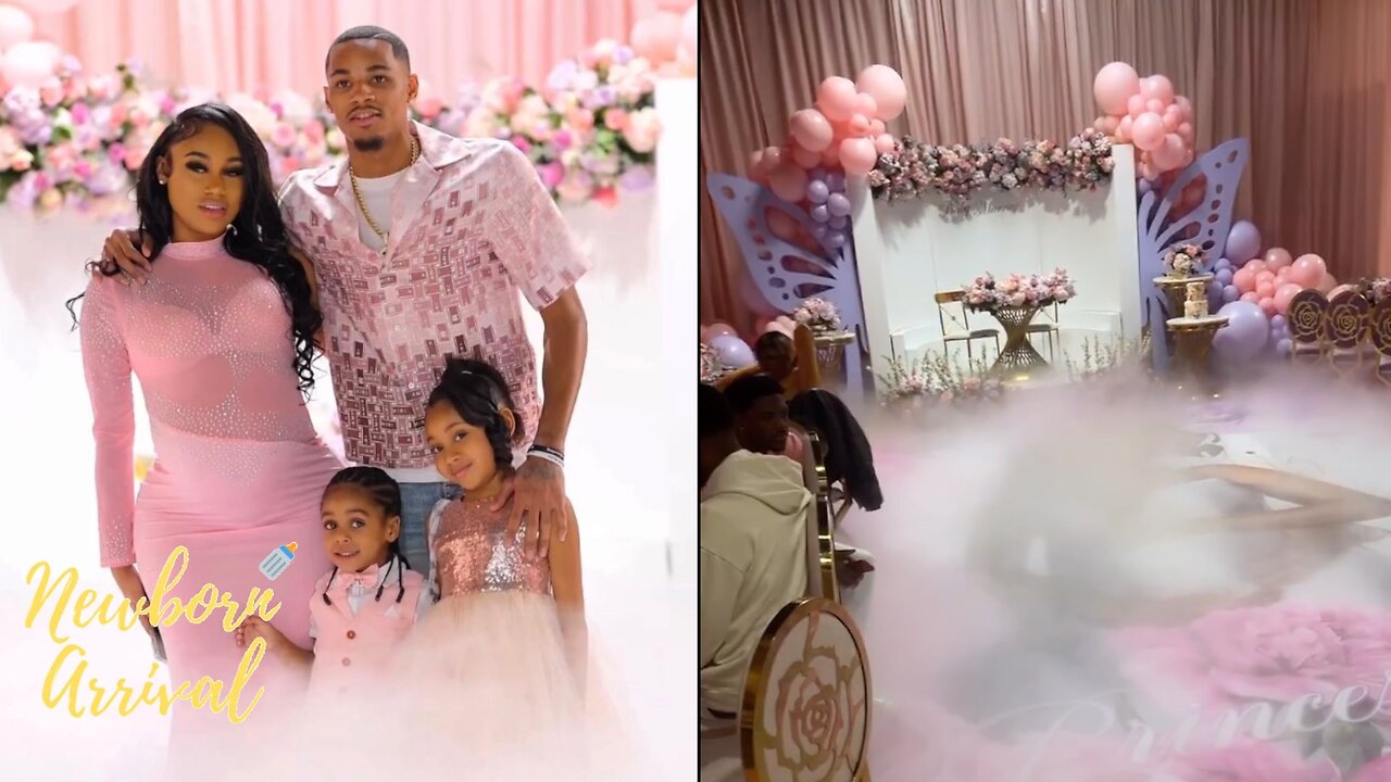 NBA Star Dejounte Murray & Jania Meshell Host Their Baby Shower!