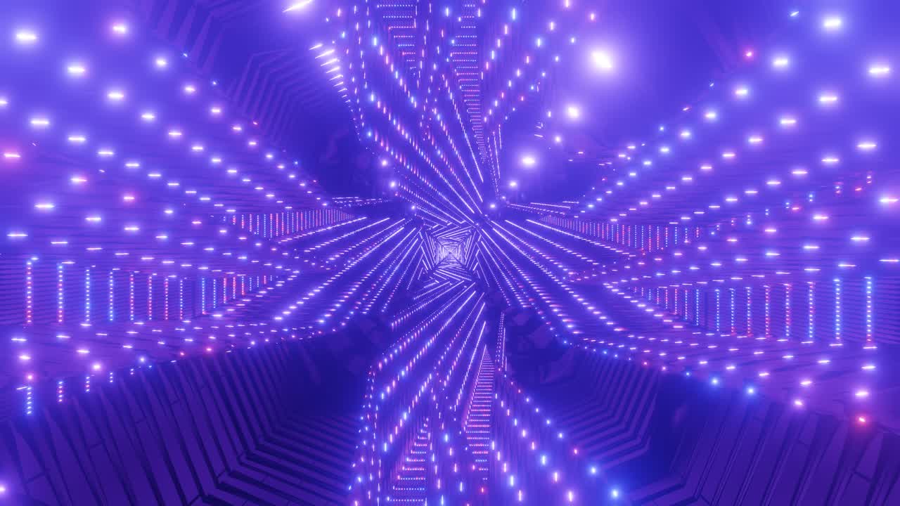 FREE background video vj loop | glowing purple abstract design tunnel visual