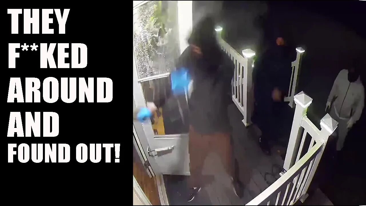 BIG MISTAKE trying to break into this home! This homeowner wasn't playing!