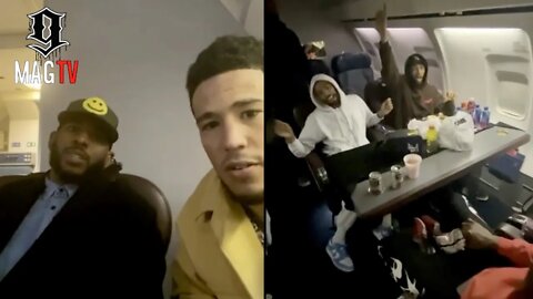 Chris Paul Goes Live From The Suns Team Plane After Their Victory Over The Mavericks! ✈️