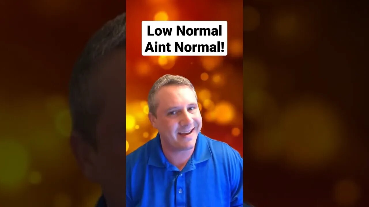 Low Normal Ain't Normal! #TRT #Testosterone #Testosteronereplacementtherapy #LowNormal #lowt