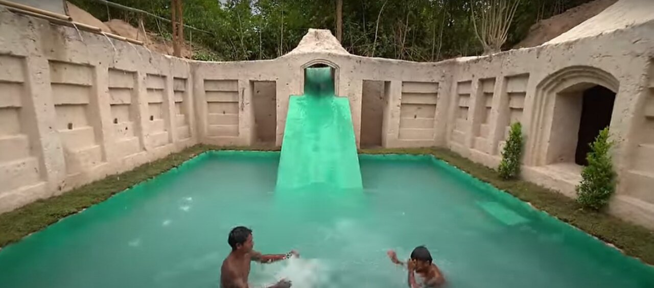 How I Built a $20 Million Private Luxury Pool & Tunnel Water Slide House In 120 Days