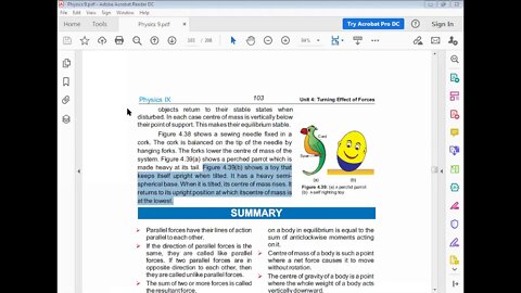 PHYSICS Class 8th CH#4Stablity and position of centre of mass