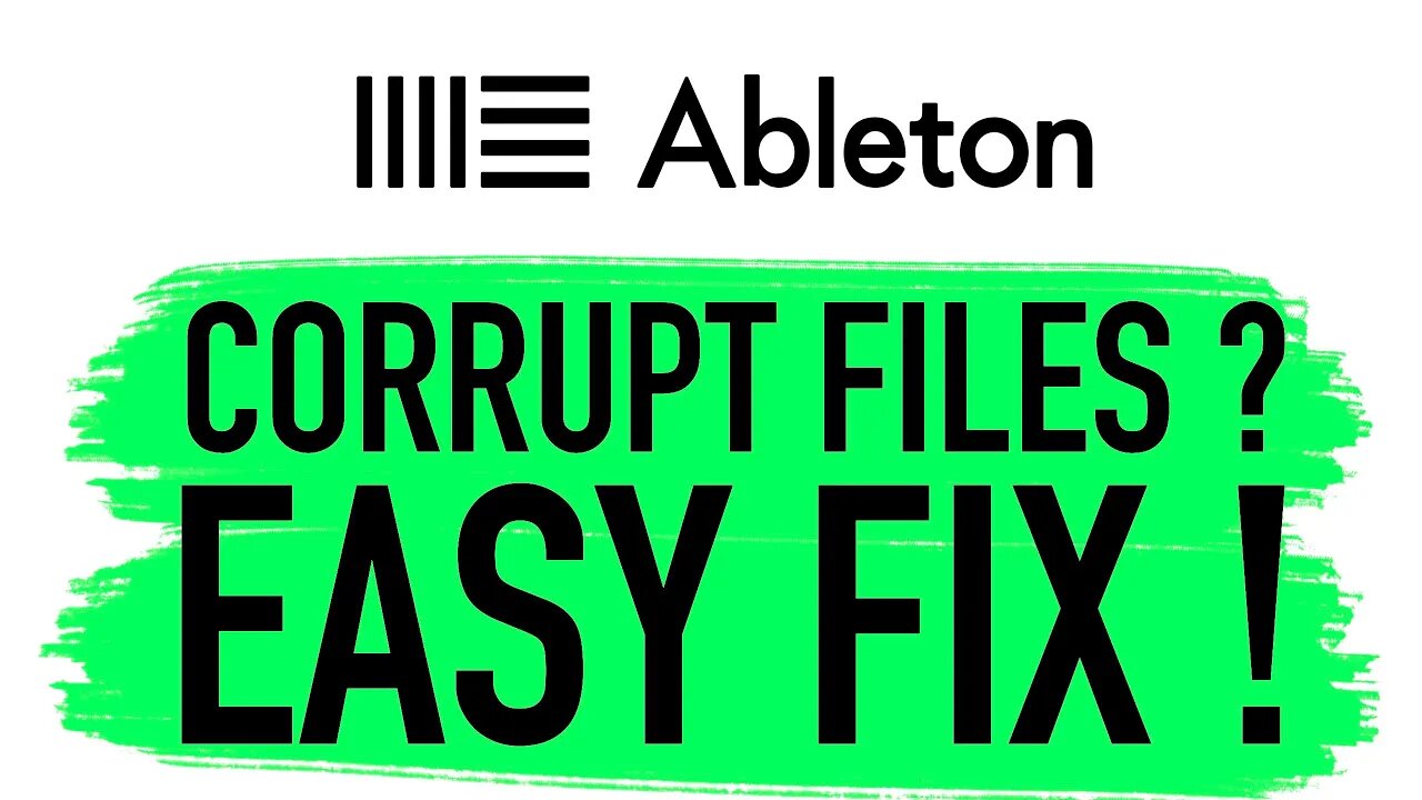 how to: FIX CORRUPT AUDIO FILES (Ableton Live)