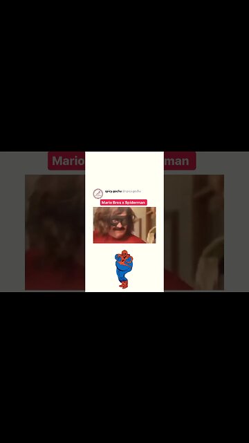 Super Mario Bros. Spiderman 🤩Crossover is 🔥