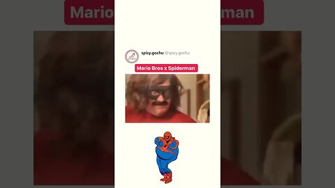 Super Mario Bros. Spiderman 🤩Crossover is 🔥