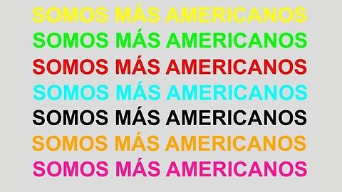 Somos más americanos.