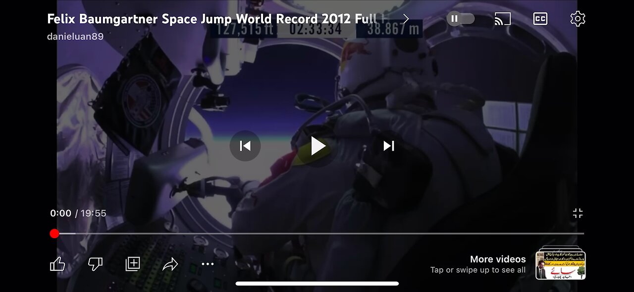 Jump from space world record