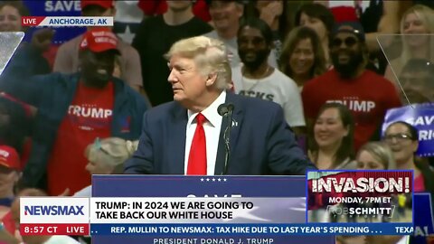 PATRIOT TAKES OFF HIS SHIRT GIVES IT TO TRUMP