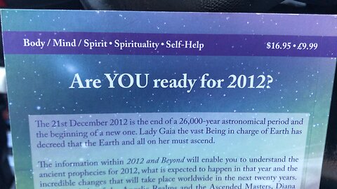 Quick look into book from today’s charity shop about : 21/12/2012